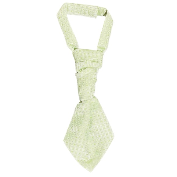 Kids Dream Sage Embroidered plaid pattern Vest and Tie Set Boys sizes - Picture 4 of 5